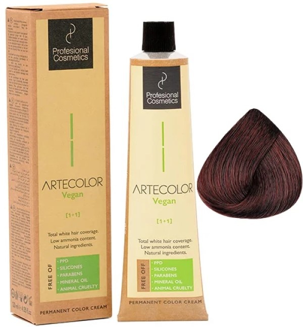 Vopsea pentru păr Profesional Cosmetics Artecolor Vegan 120ml N5.66