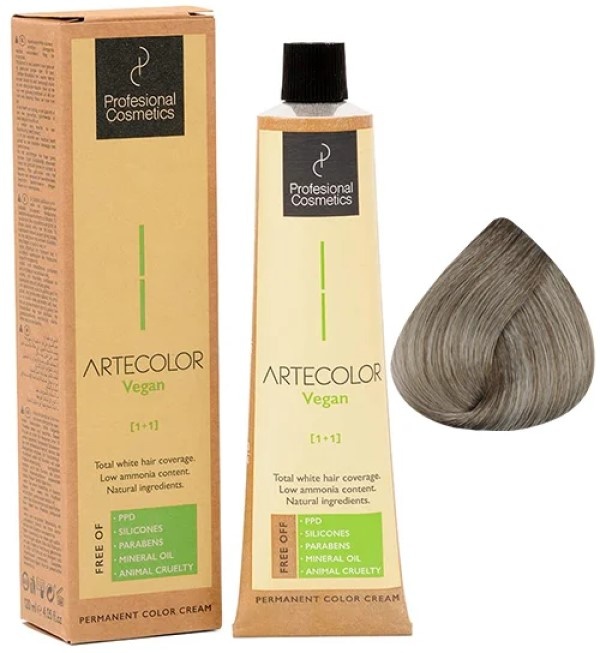 Vopsea pentru păr Profesional Cosmetics Artecolor Vegan 120ml N8.17