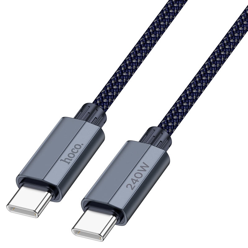 Cablu USB Hoco U134 Primero 240W Type-C to Type-C 1.8m Gray