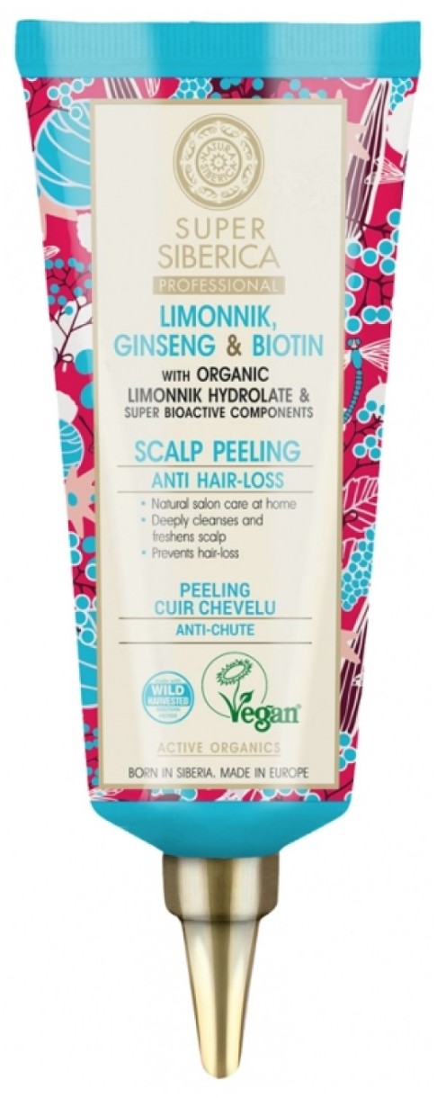 Peeling pentru scalp Natura Siberica Super Siberica Anti Hair-Loss Limonnik Ginseng & Biotin 100ml