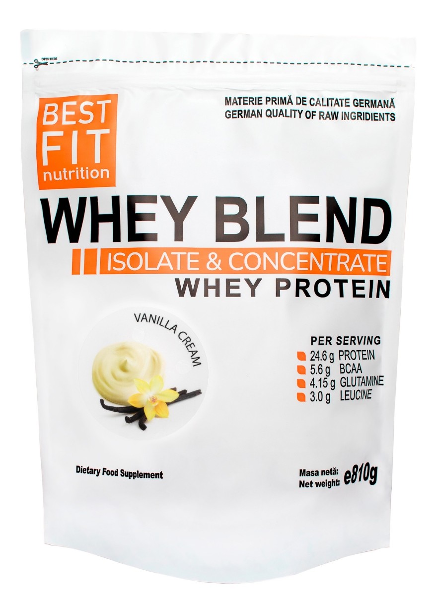 Протеин Best Fit Whey Blend Vanilla Cream 810g
