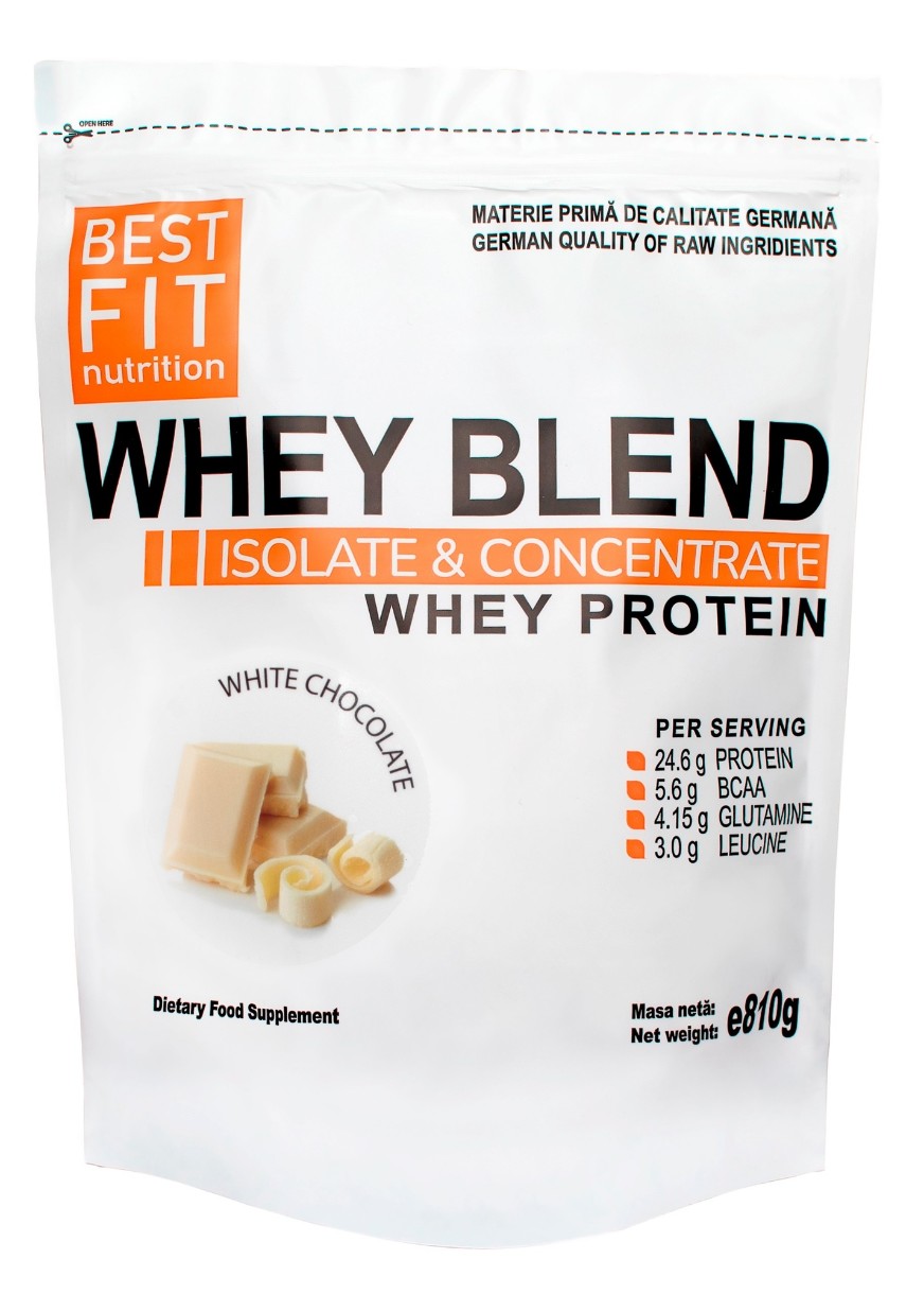 Proteină Best Fit Whey Blend White Chocolate 810g