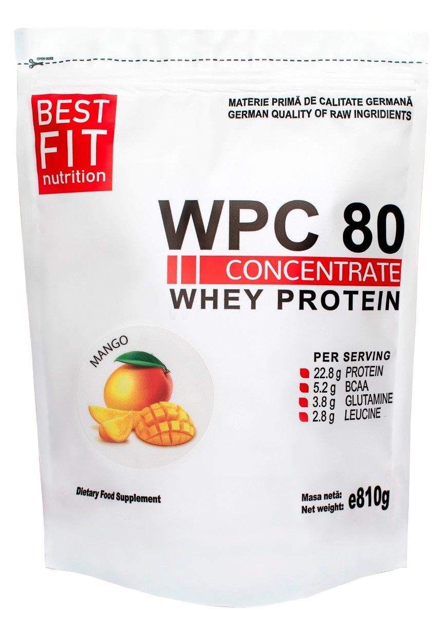 Протеин Best Fit WPC 80 Mango 810g
