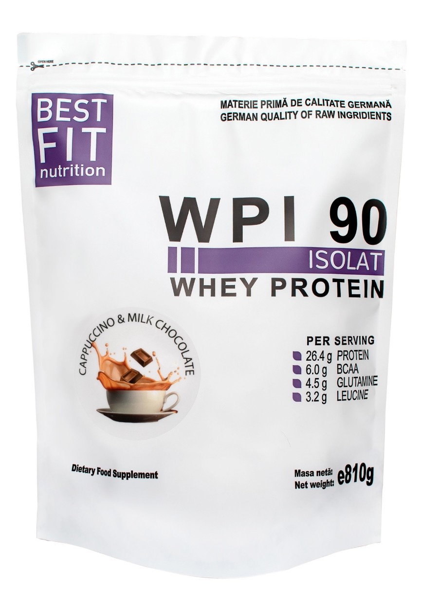Протеин Best Fit WPI 90 Cappuccino & Milk Chocolate 810g