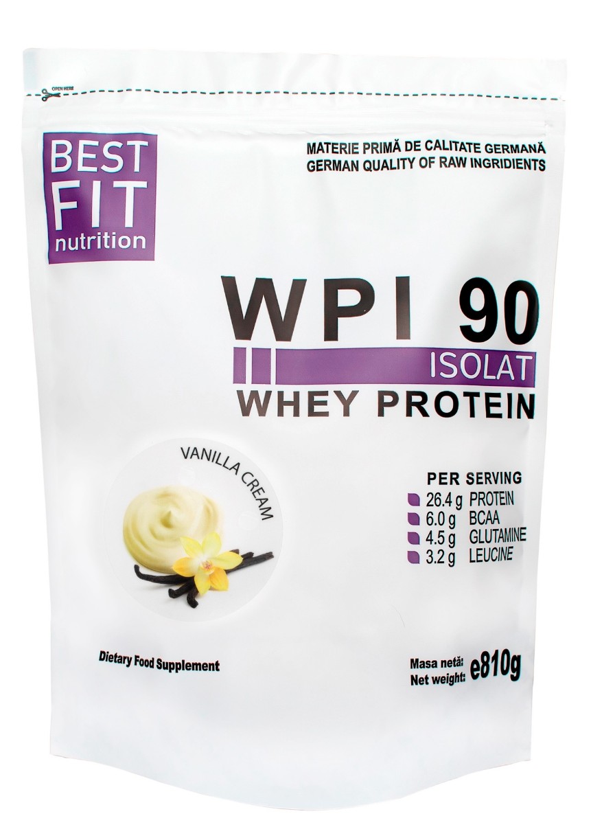 Протеин Best Fit WPI 90 Vanilla Cream 810g