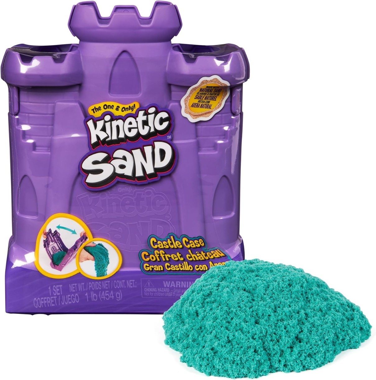 Nisip cinetic Kinetic Sand Castle Case (6068384)