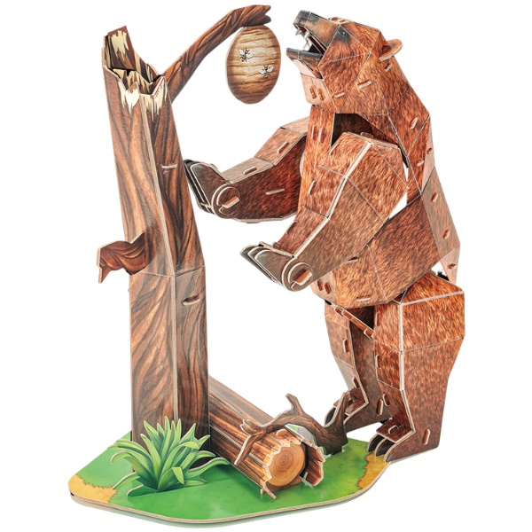 3D пазл-конструктор CubicFun Brown Bear (DS1096h)