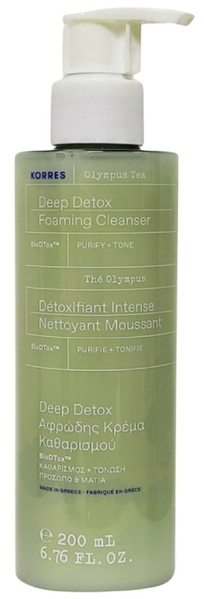 Очищающее средство для лица Korres Olympus Tea Deep Detox 200ml
