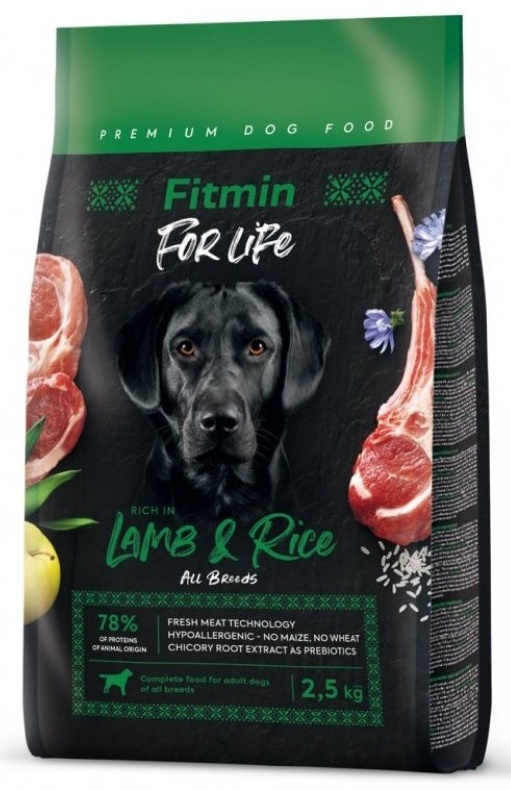 Сухой корм для собак Fitmin For Life Lamb & Rice 2.5kg