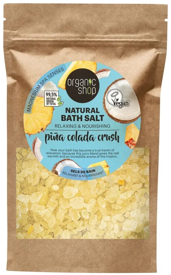 Соль для ванны Organic Shop Natural Bath Salt Pina Colada 500g