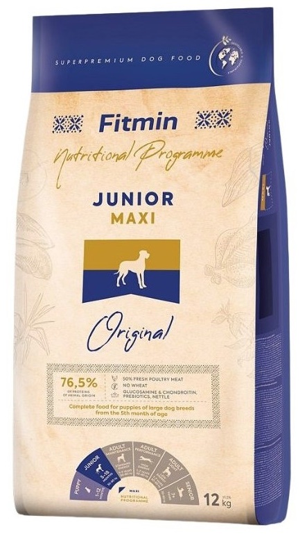 Сухой корм для собак Fitmin Maxi Junior 12kg