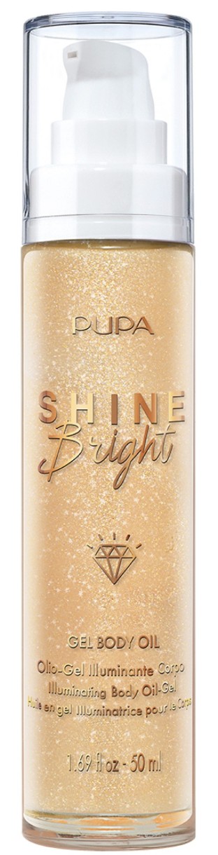 Gel de corp Pupa Shine Bright Gel Body Oil Gold Diamond 50ml