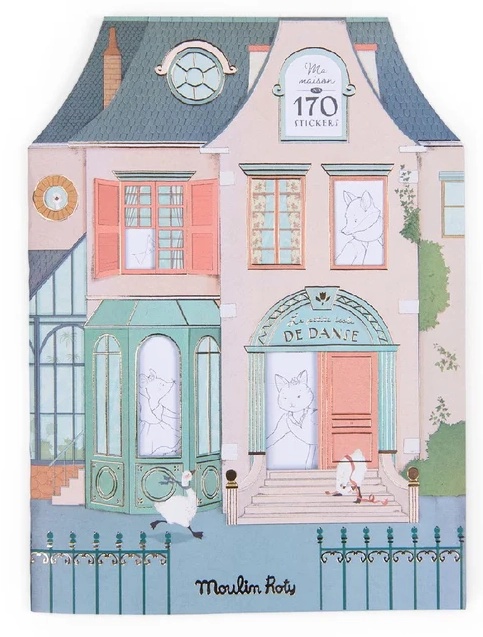 Carte de colorat pentru copii Moulin Roty La Petite Ecole de Danse MR667600