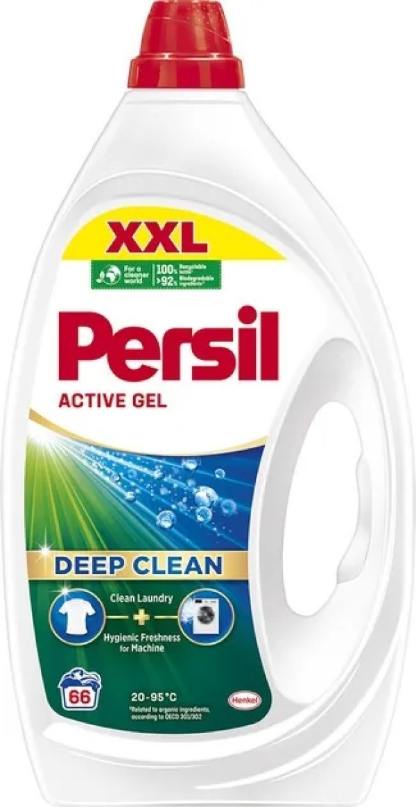 Gel de rufe Persil Deep Clean Active Gel 2.97L 66 wash