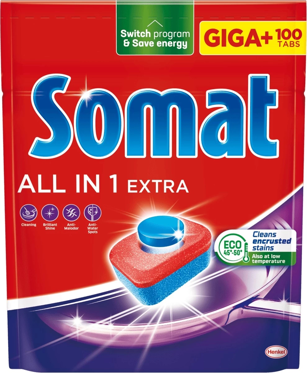 Средство для посудомоечных машин Somat All in One Extra 100tab