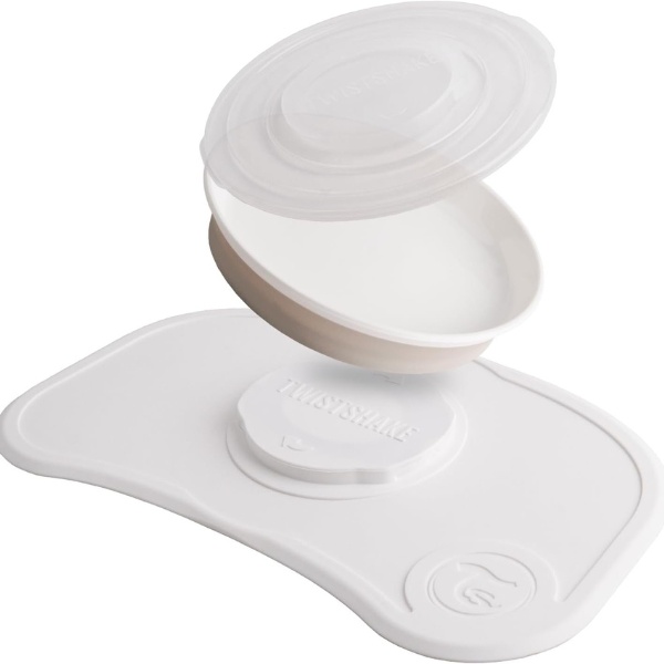 Set de hrănire U-grow Twistshake Click-Mat White (78443)