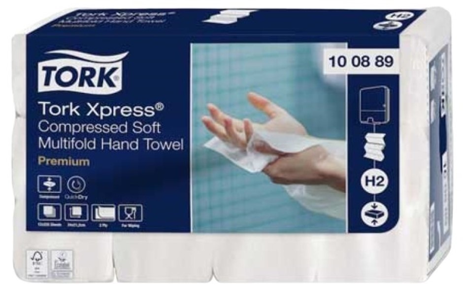 Hârtie pentru dispenser Tork Multifold Premium H2 ZZ (100889)