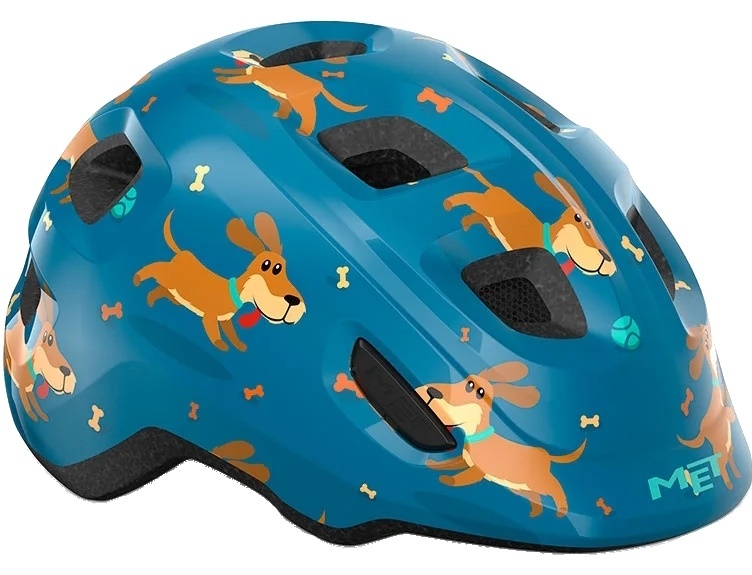 Cască Met Hooray Blue Teckel Glossy S