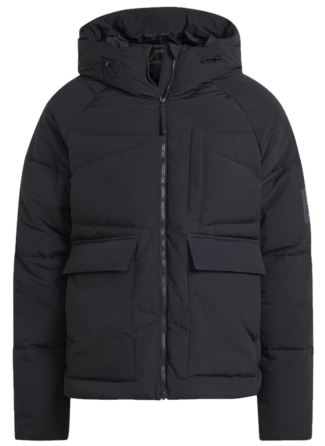 Geacă pentru bărbați Adidas Big Baffle Jkt Black, s.M