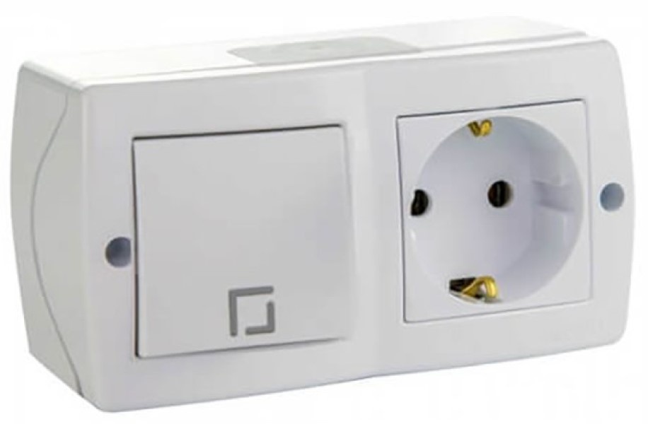 Выключатель+розетка Mono Electric 0360227