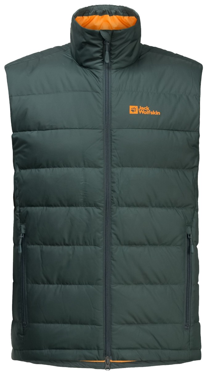 Vesta pentru bărbați Jack Wolfskin Ather Down Vest M Darkolivegreen, s.XL