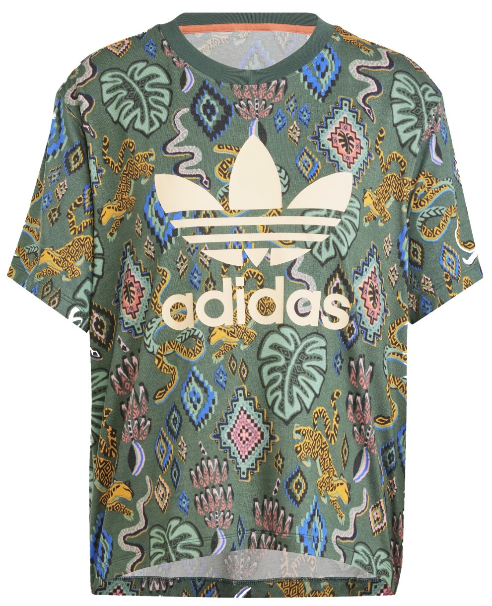 Женская футболка Adidas Farm Tee Mineral Green, s.XS
