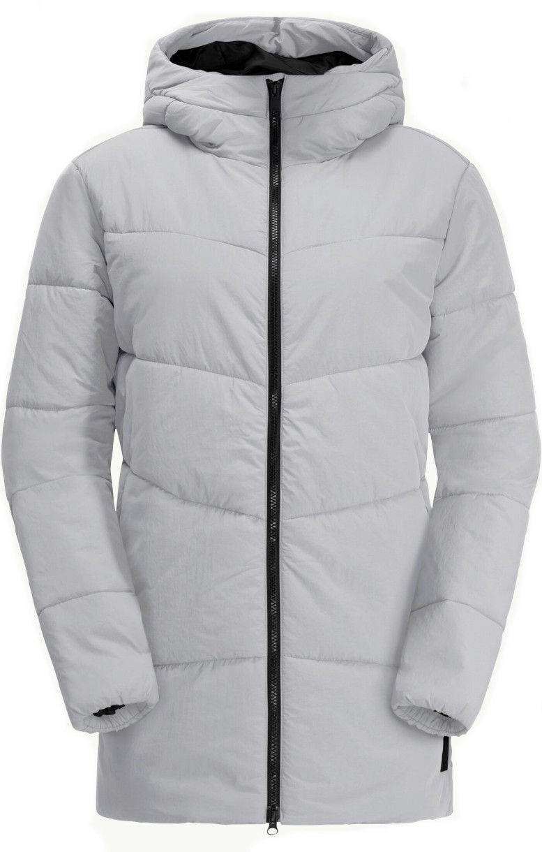 Geacă pentru dame Jack Wolfskin Karolinger Long Jkt W Gray, s.XL