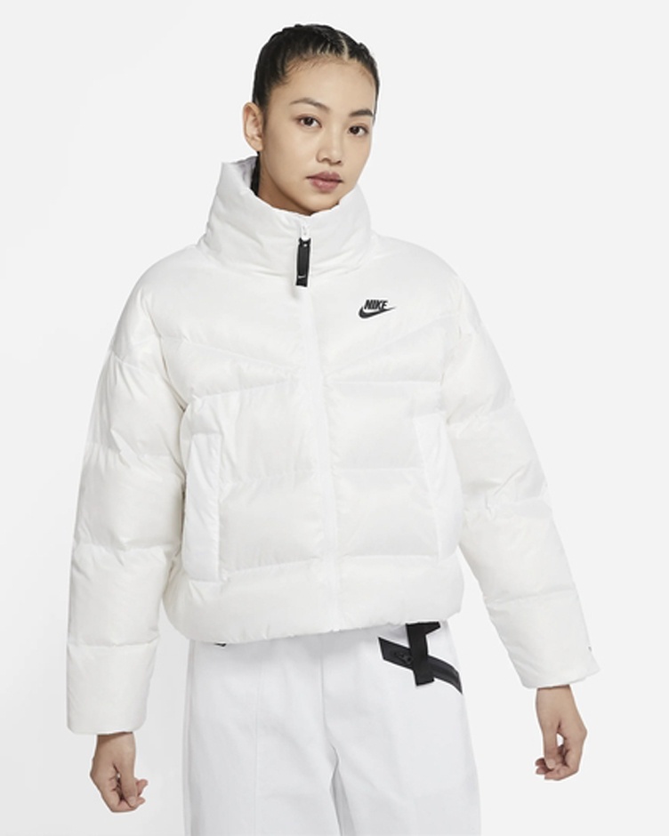 Женская куртка Nike W Nsw Tf City Jkt White/Black, s.XS