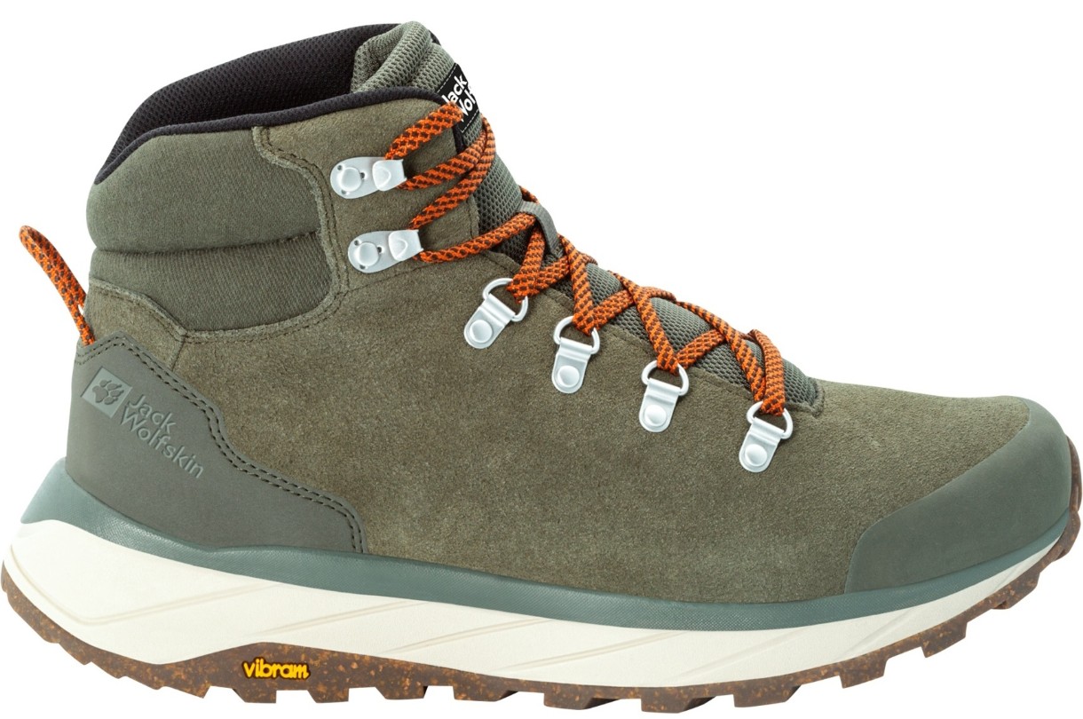 Bocanci pentru bărbați Jack Wolfskin Terraventure Urban Mid M Khaki/Orange 4788, s.40.5