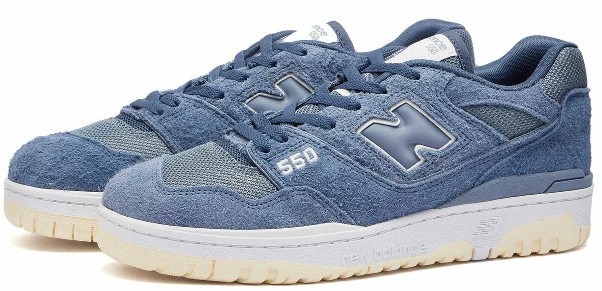 Кеды мужские New Balance 550 Arctic Grey/Vintage Indigo/Macadamia Nut, s.45.5