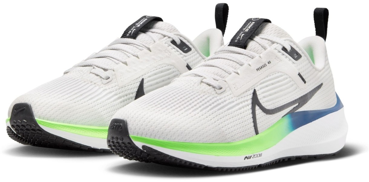 Кроссовки мужские Nike Air Zoom Pegasus 40 Platinum Tint/White/Green Strike/Black, s.40.5