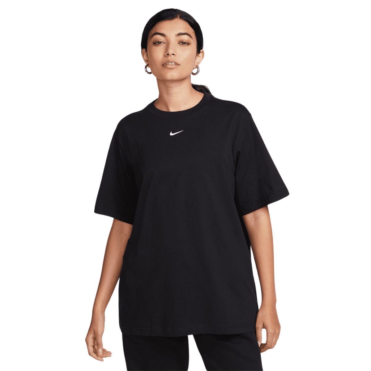 Женская футболка Nike W Nsw Tee Essntl Lbr Black/White, s.XL
