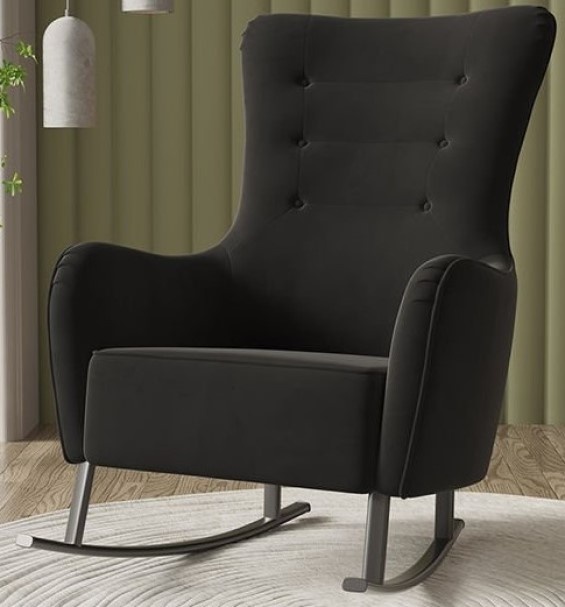 Fotoliu balansoar Moda Life Roma 78x95x104cm Black