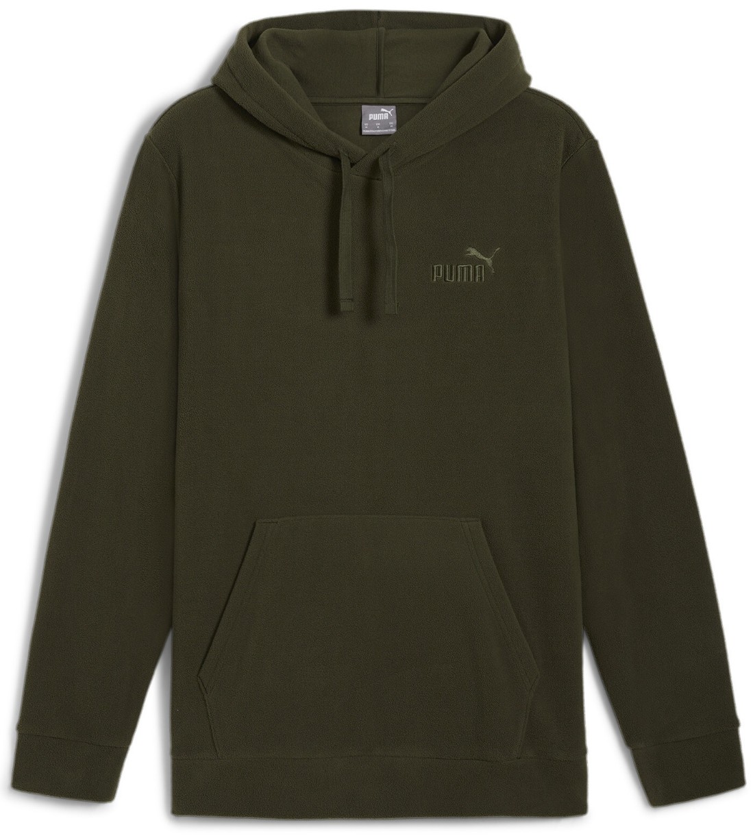 Hanorac pentru bărbați Puma Ess Elevated Polarfleece Hoodie Dark Olive, s.M