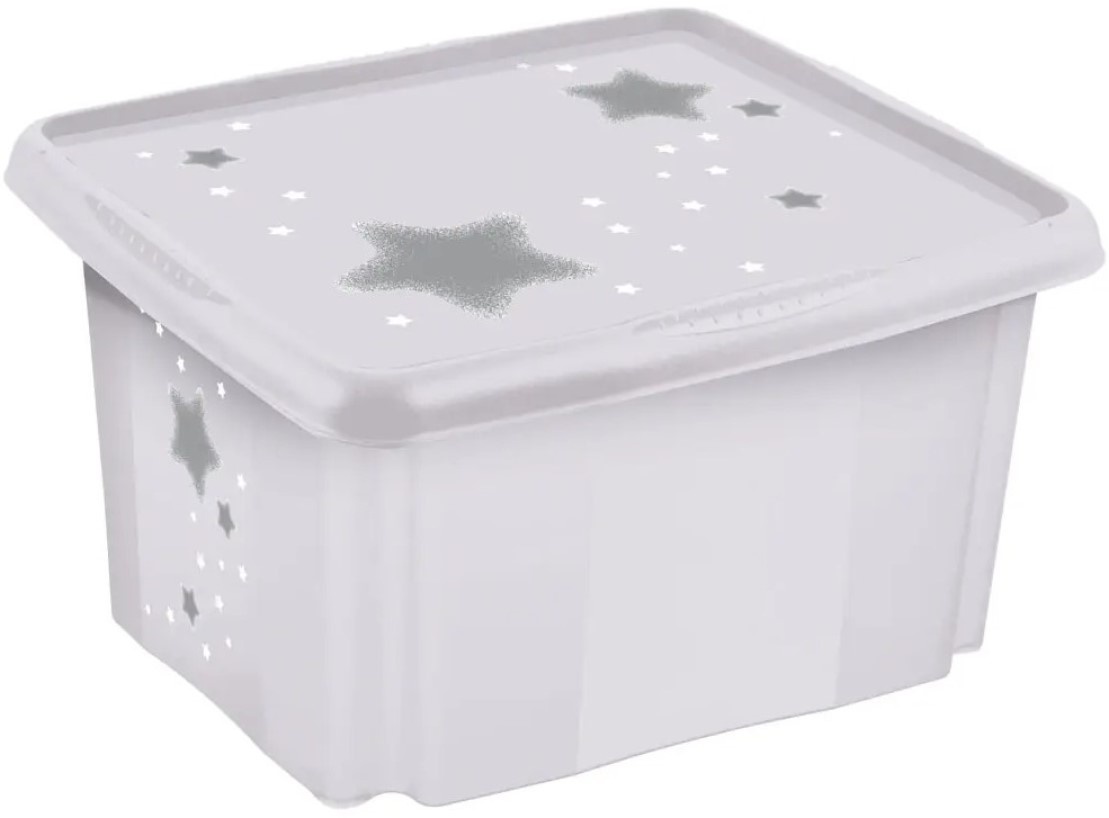 Контейнер для игрушек Keeeper Stars Nordic White (12241519) 24L