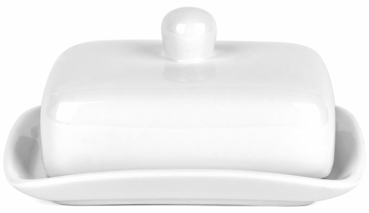 Vas pentru unt Tadar Ceramic White