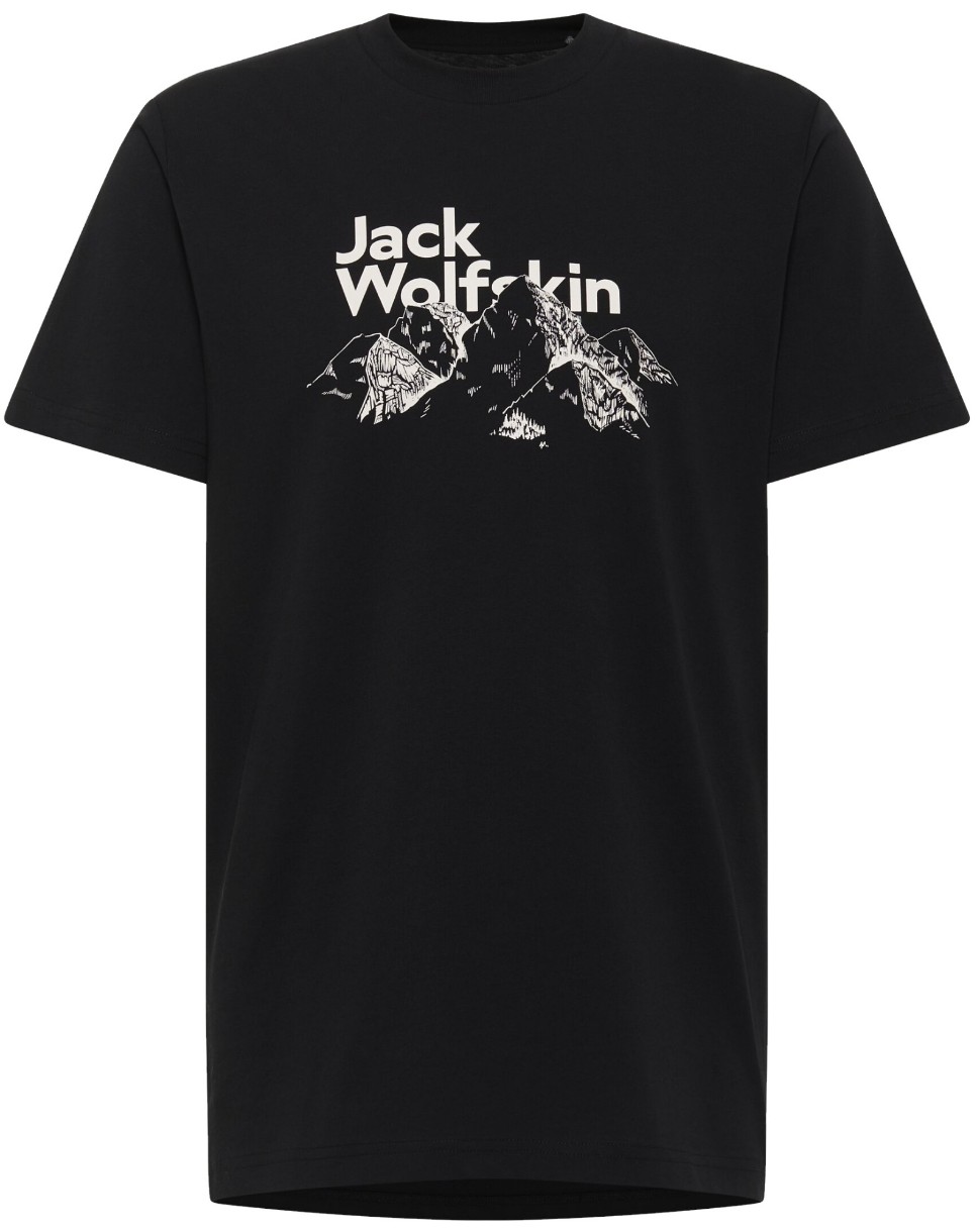 Мужская футболка Jack Wolfskin Bergblick T M Black, s.M