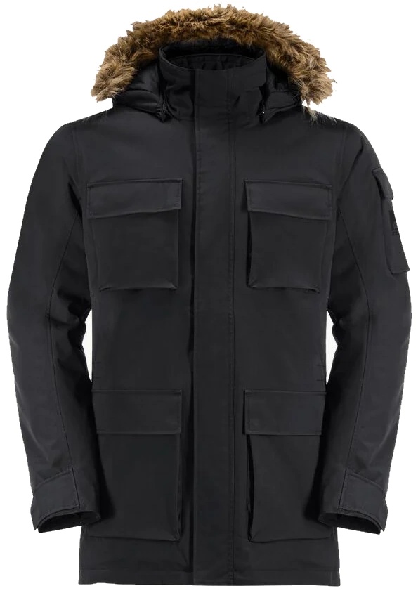Мужская куртка Jack Wolfskin Glacier Canyon Parka Black, s.M