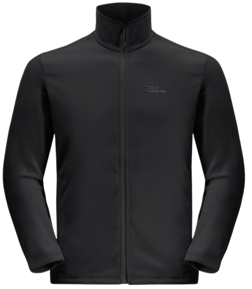Hanorac pentru bărbați Jack Wolfskin Taunus Fz M Black, s.XL