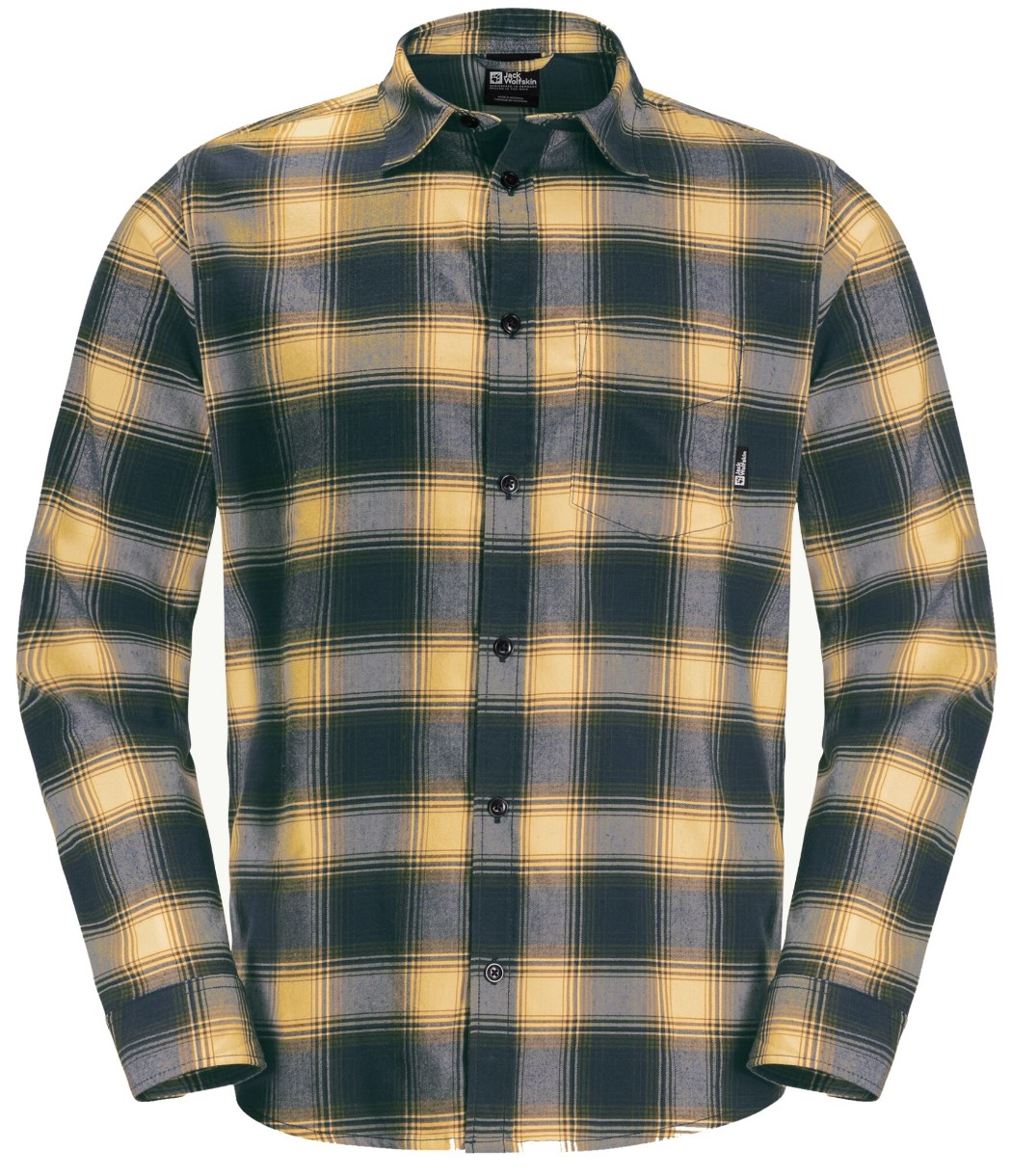 Cămașă bărbătească Jack Wolfskin Wanderweg Shirt M Teal, s.L