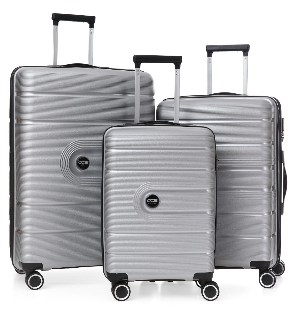 Комплект чемоданов CCS 5241 Set Silver