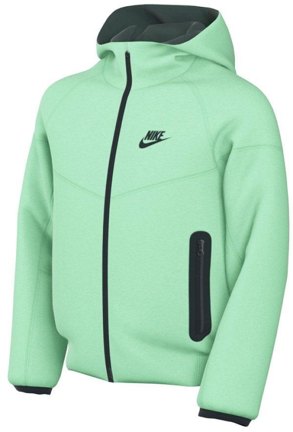 Детская толстовка Nike B Nsw Tech Flc Fz Neutral Olive/Black, s.XL