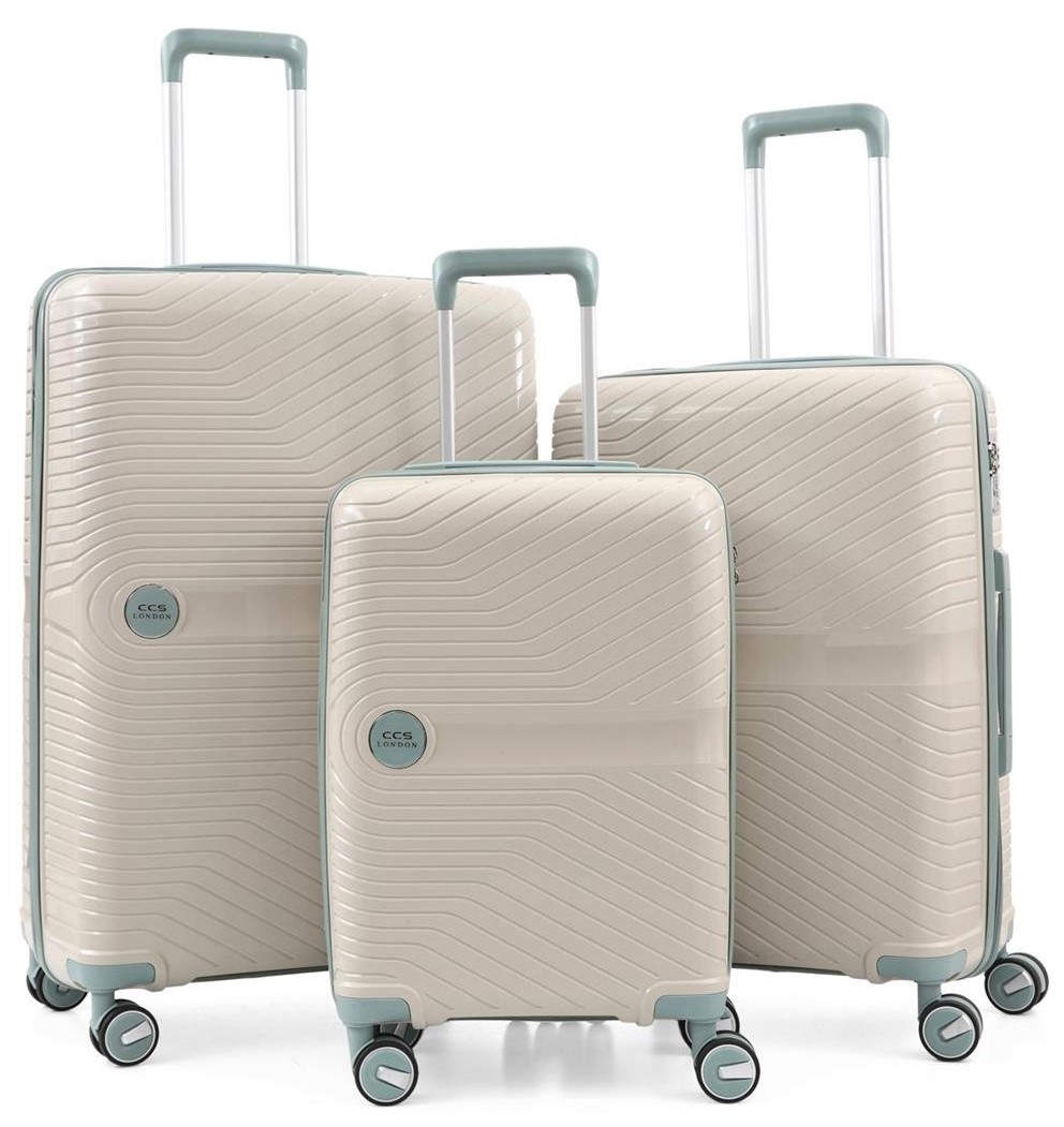 Комплект чемоданов CCS 5239 Set White/Blue
