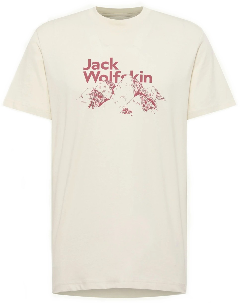 Tricou bărbătesc Jack Wolfskin Bergblick T M Panna Cotta, s.XXL