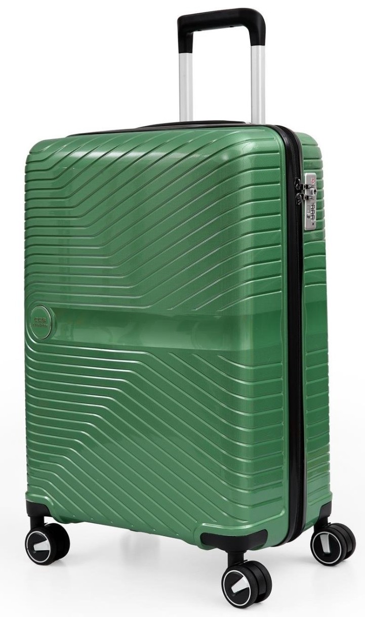 Valiză CCS 5239 S Metalic Green