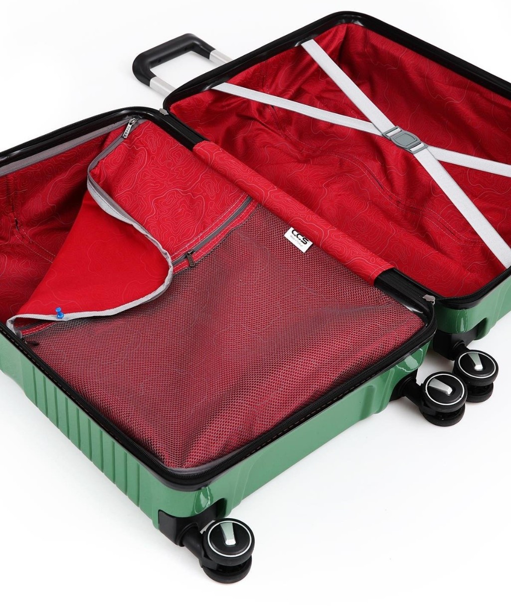 Valiză CCS 5239 S Metalic Green