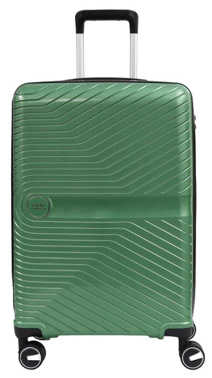 Valiză CCS 5239 L Metalic Green