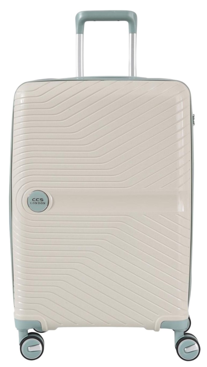Чемодан CCS 5239 L White/Blue