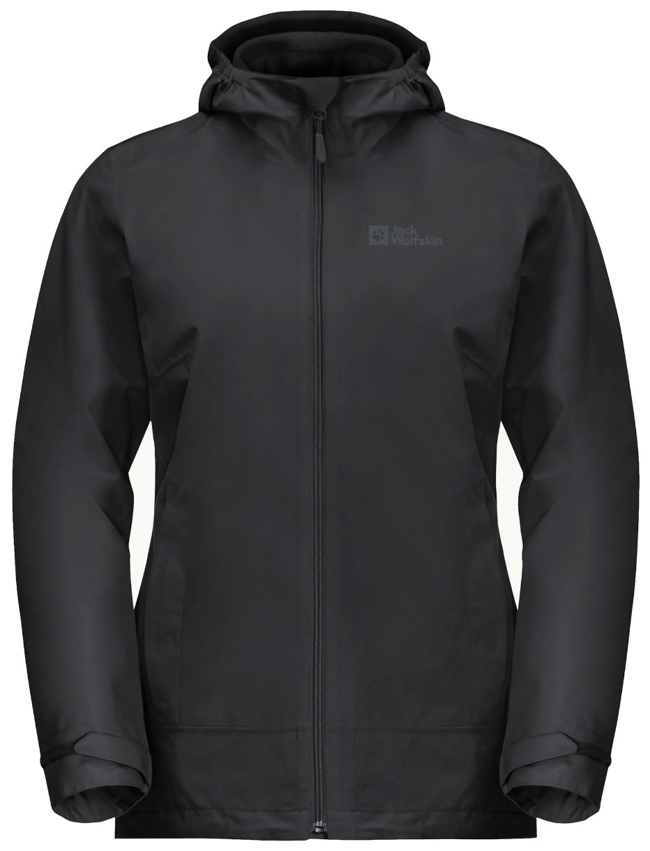 Geacă pentru dame Jack Wolfskin Moonrise 3In1 Jkt W Black, s.XS
