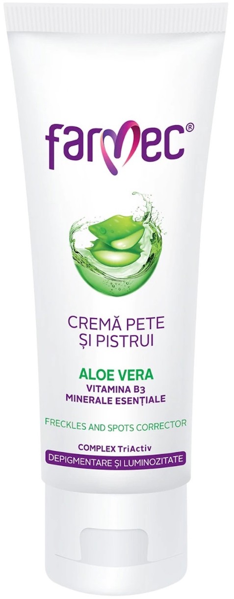 Крем для лица Farmec Pentru Pete si Pistrui Aloe Vera 50ml
